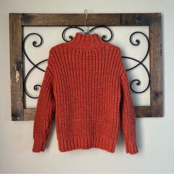 Universal Thread NEW Terracotta Chunky Mock Cable Knit Cozy Comfy Sweater SZ S - Picture 3 of 15